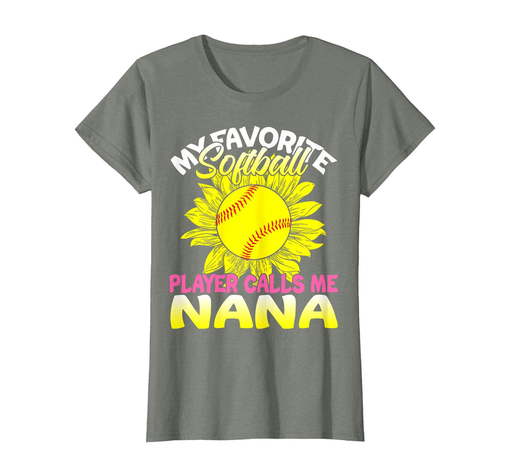 My Favorite Softball Player Calls Me Nana T-Shirt - Trendy Graphic Unisex - T-Shirt, Sweatshirt, Hoodie