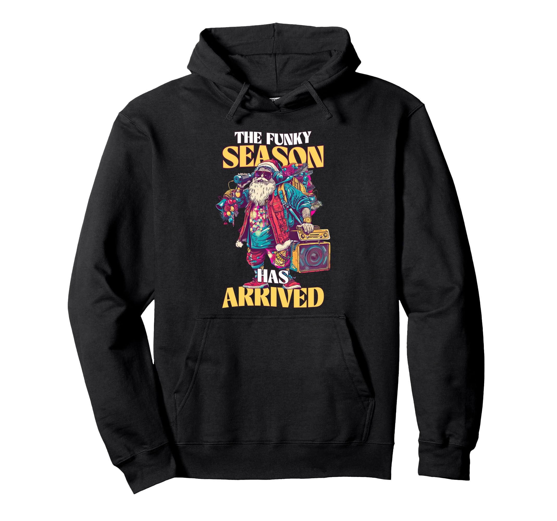 Funky Hip Hop Santa Claus Funny Funk Hoodie - Streetwear Style for Adults - T-Shirt, Sweatshirt, Hoodie