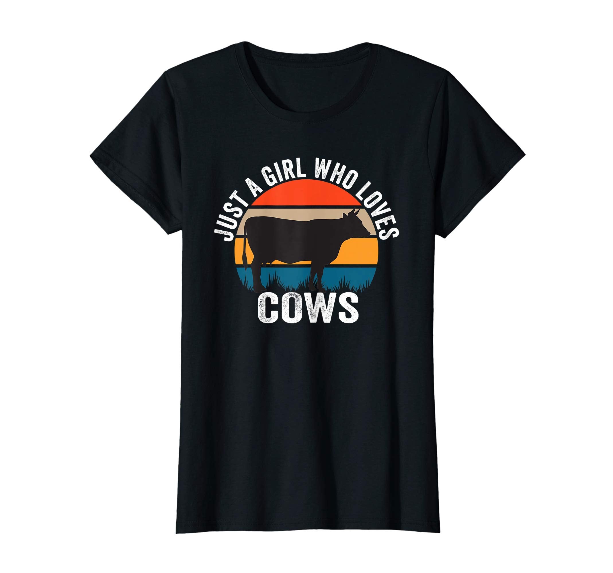 Just Who Loves Cows Sunset T-Shirt - Custom Art Print Men Women - T-Shirt, Sweatshirt, Hoodie
