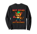 Not Dead Just Declawed Punk Cat Sweatshirt - Minimalist Print Men Women - T-Shirt, Sweatshirt, Hoodie