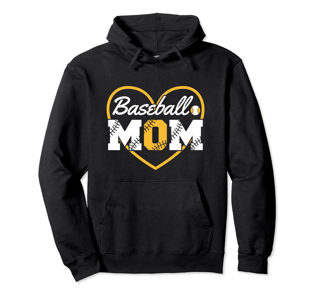 Baseball Mom Mothers Baseball Game Hoodie - Novelty Apparel for Adults - T-Shirt, Sweatshirt, Hoodie