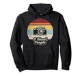 Funny Photographer Camera I Shoot People Hoodie - Minimalist Print Unisex - T-Shirt, Sweatshirt, Hoodie
