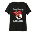 Busy Raising Ballers Funny Baseball T-Shirt - Graphic Print for Adults - T-Shirt, Sweatshirt, Hoodie