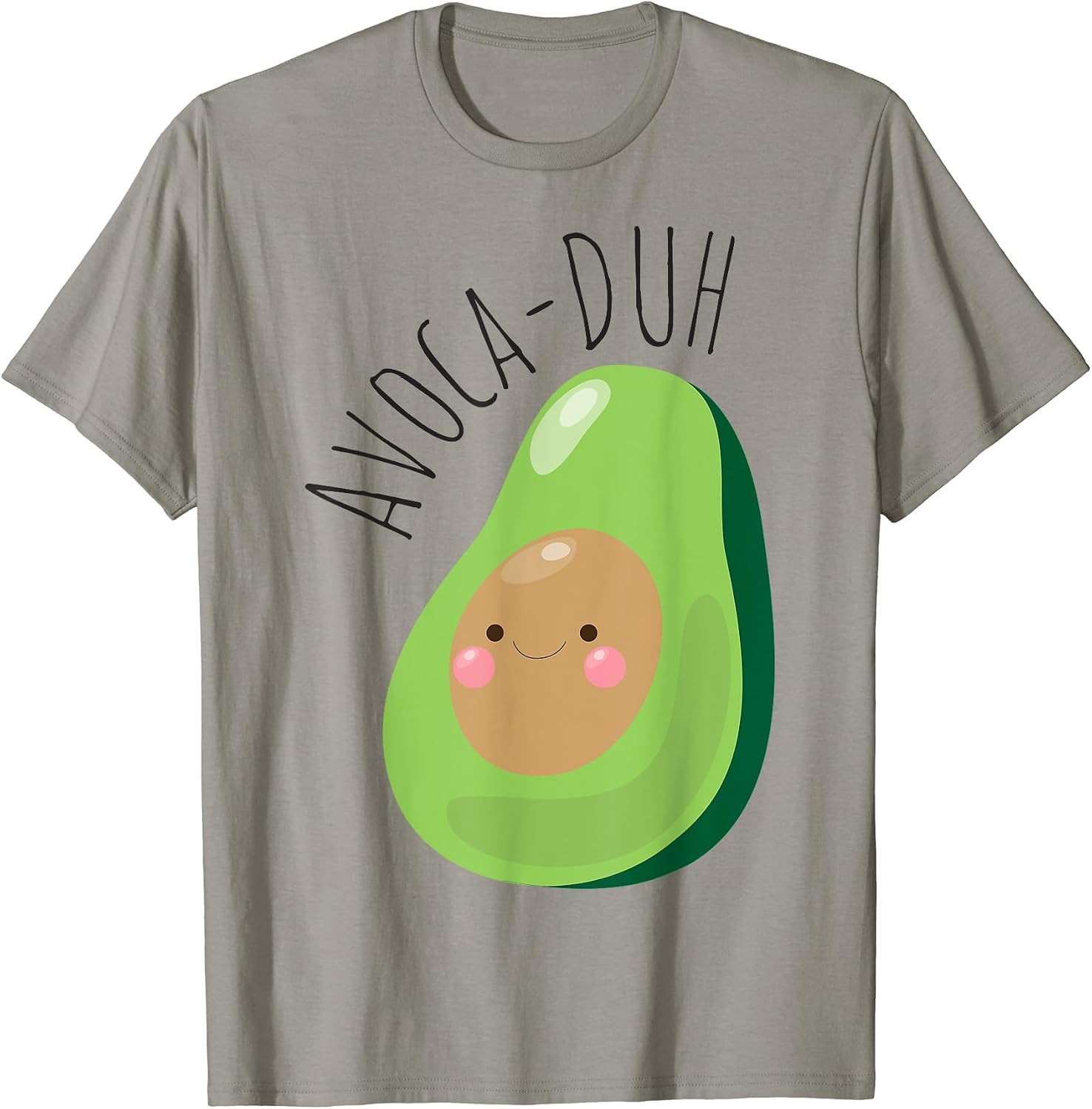 Avoca-Duh Avocado Vegan Vegetarian - Adult & Kids T-Shirts, Sweatshirts & Hoodies apparel design preview 1