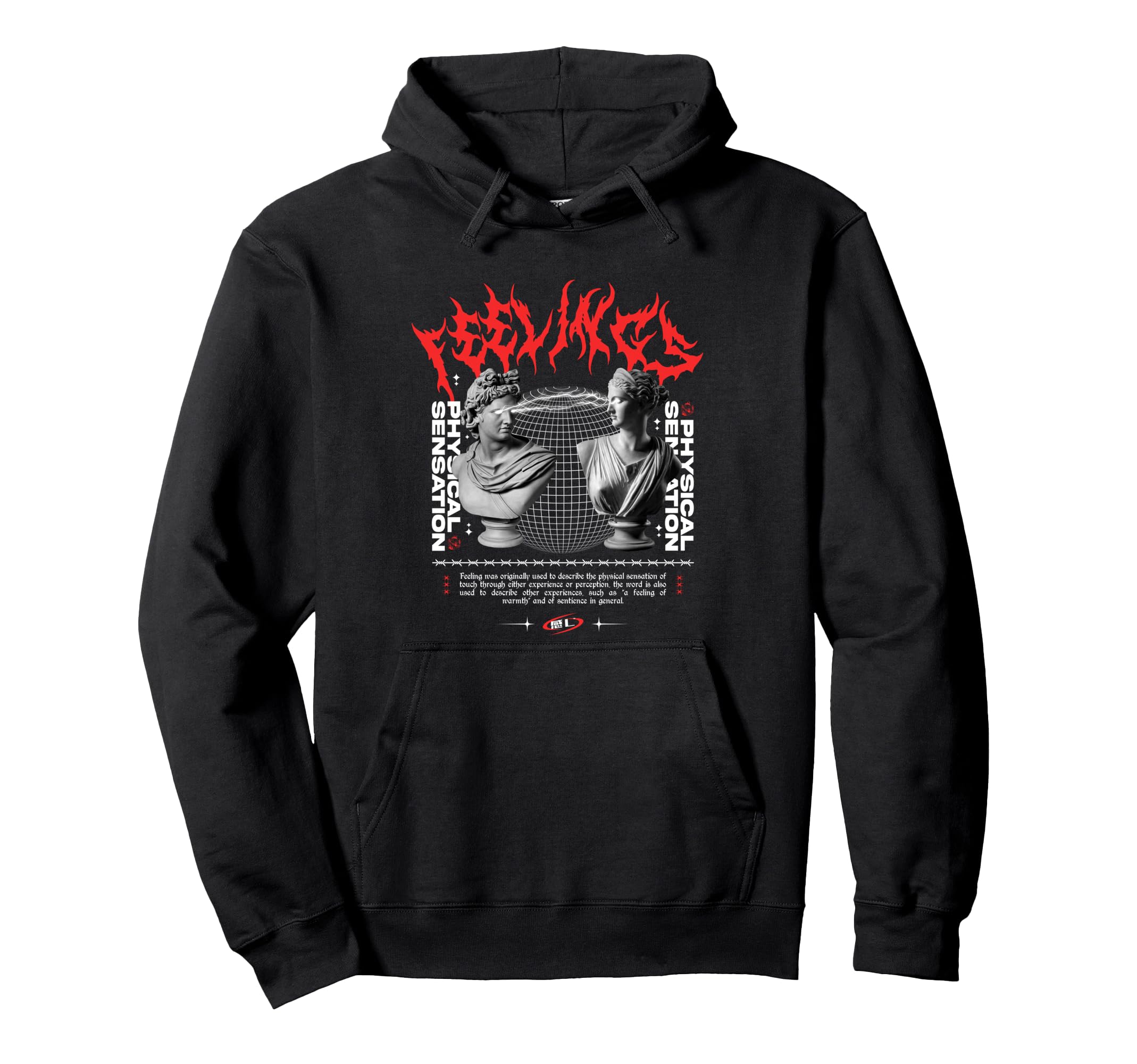 Feelings Aesthetic Edgy Streetwear Hoodie - Casual Everyday Wear for Adults - T-Shirt, Sweatshirt, Hoodie