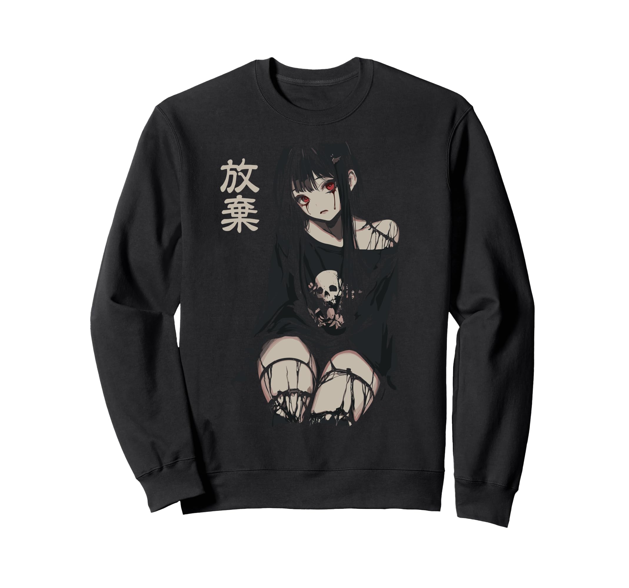 Anime Horror Aesthetic Soft Grunge Sweatshirt - Novelty Apparel Unisex - T-Shirt, Sweatshirt, Hoodie