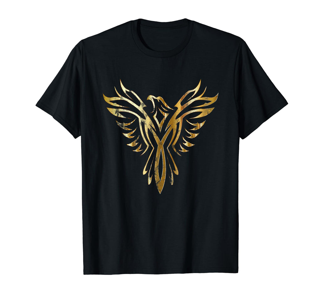 Phoenix Mythology Tribal Distressed T-Shirt - Streetwear Style for Adults - T-Shirt, Sweatshirt, Hoodie