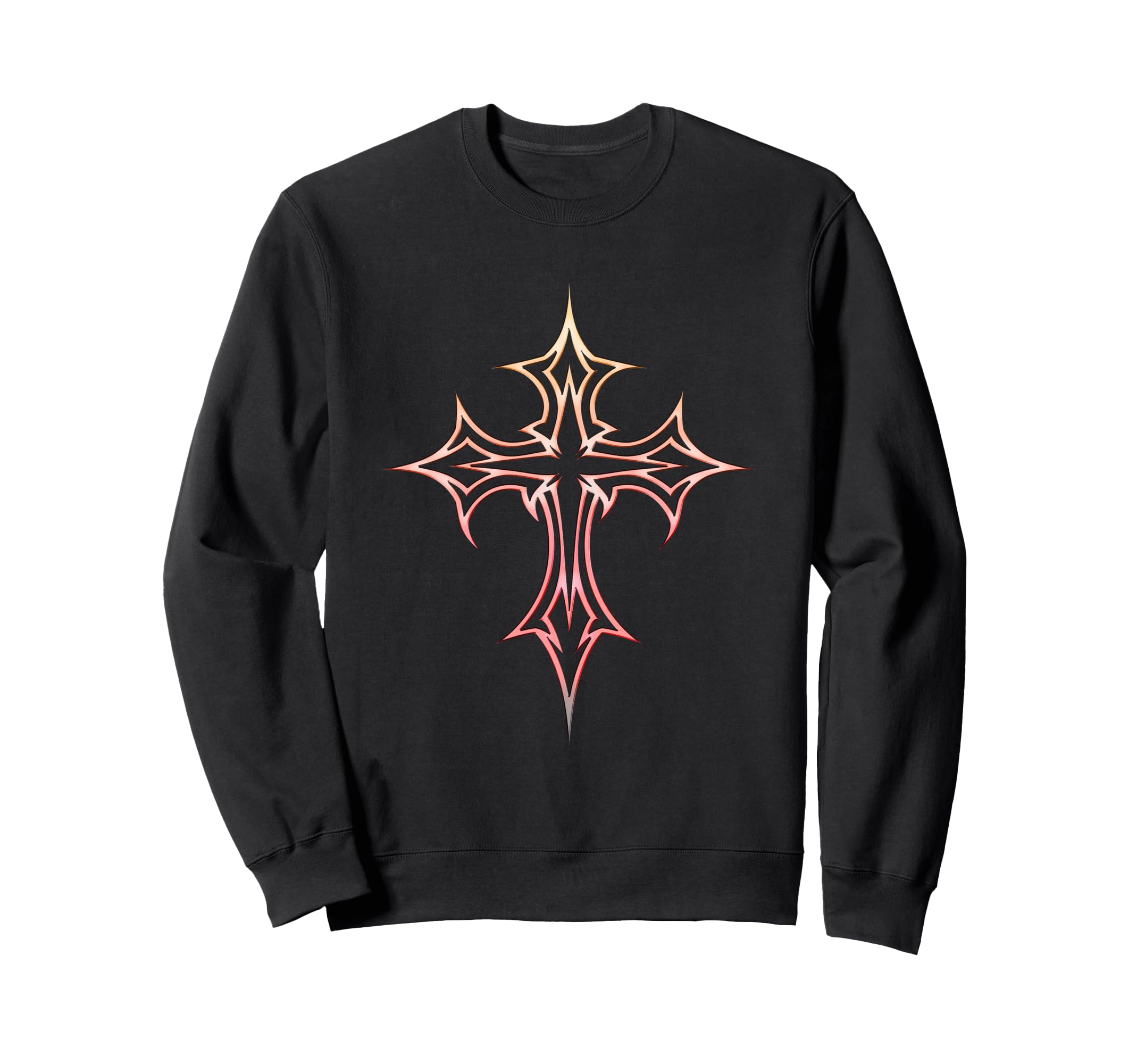 Gothic Cross Y2K Aesthetic Emo Goth Sweatshirt - Trendy Graphic for Adults - T-Shirt, Sweatshirt, Hoodie