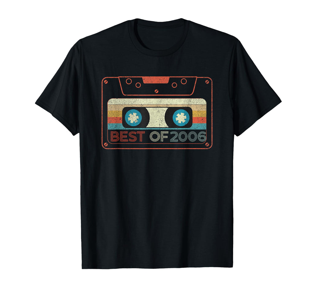 Best 2006 Cassette Tape Year Birth T-Shirt - Aesthetic Graphic for Adults - T-Shirt, Sweatshirt, Hoodie