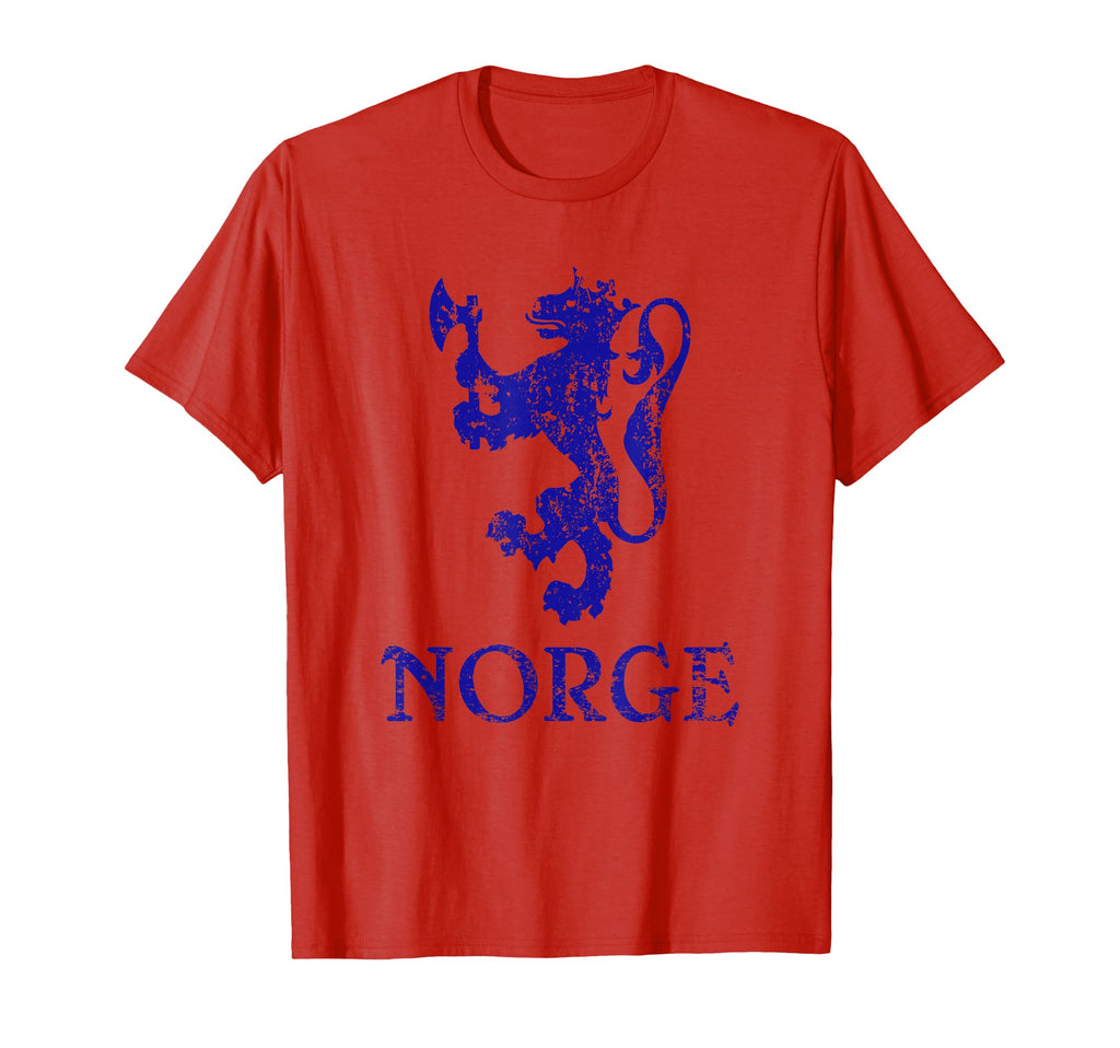 Norge Norway Lion Symbol Norwegian T-Shirt - Fun Novelty Design for Adults - T-Shirt, Sweatshirt, Hoodie