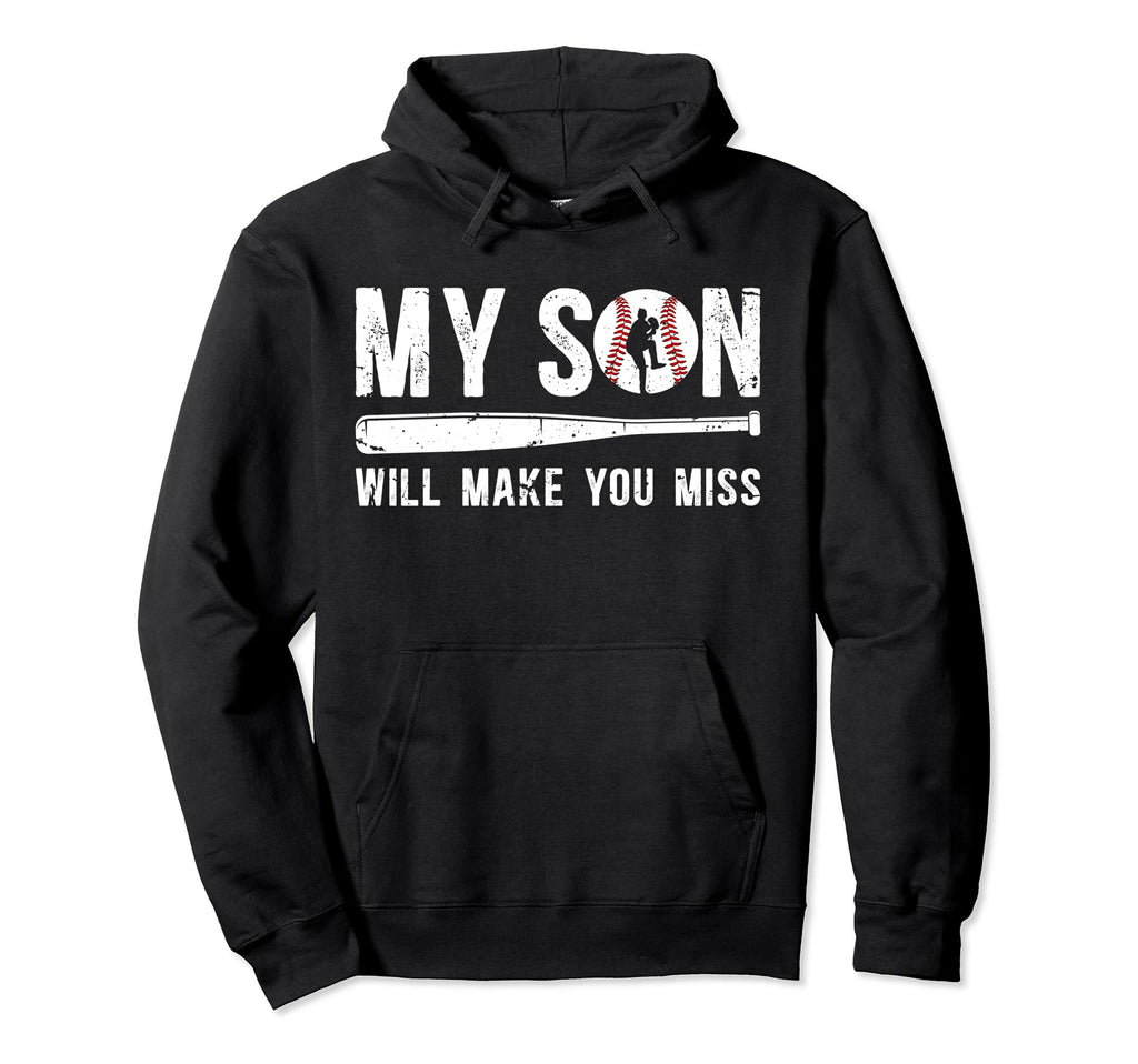 My Son Baseball Pitcher Dad Baseball Hoodie - Trendy Graphic Men Women - T-Shirt, Sweatshirt, Hoodie