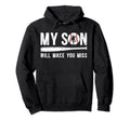 My Son Baseball Pitcher Dad Baseball Hoodie - Trendy Graphic Men Women - T-Shirt, Sweatshirt, Hoodie