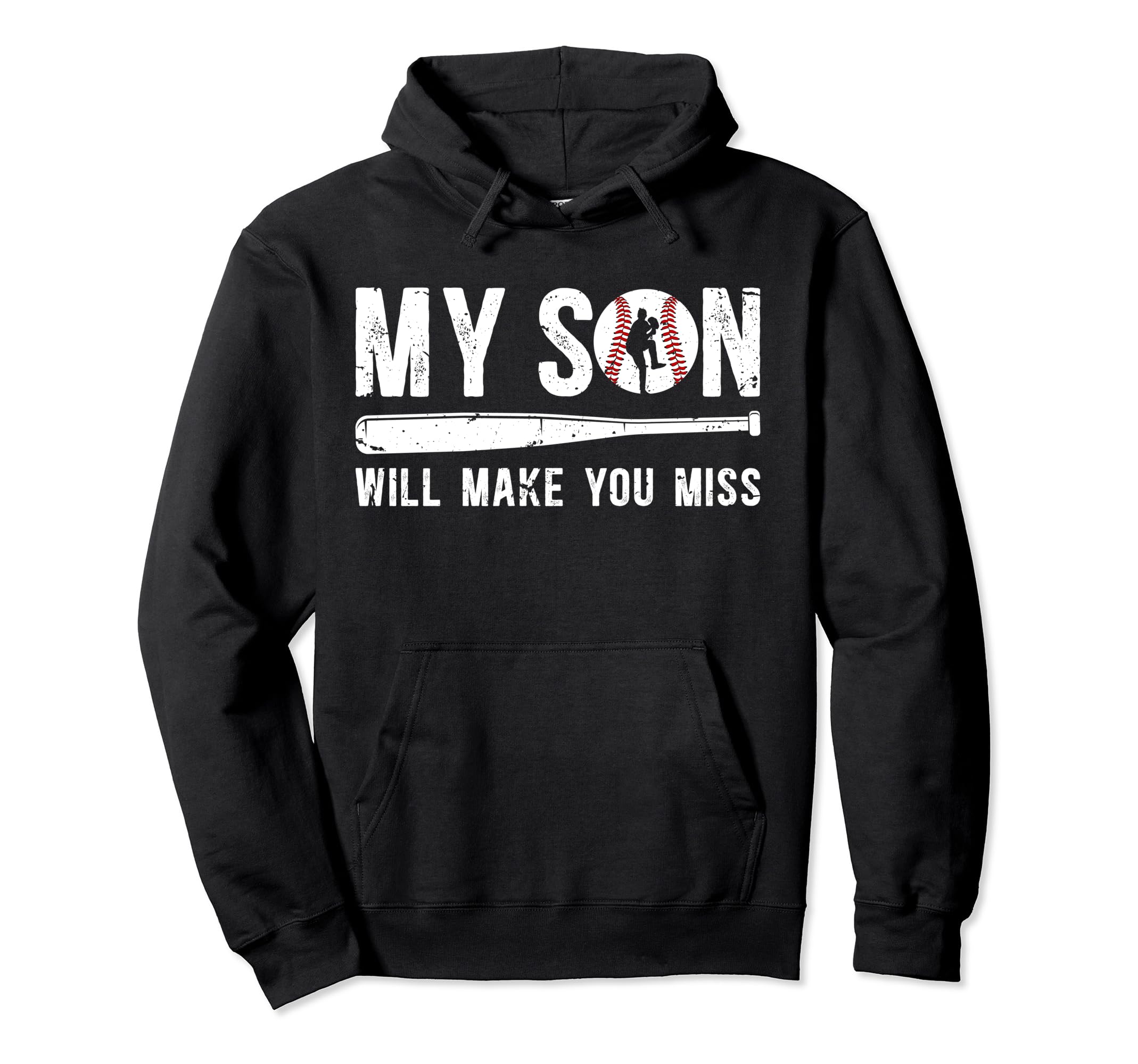 My Son Baseball Pitcher Dad Baseball Hoodie - Trendy Graphic Men Women - T-Shirt, Sweatshirt, Hoodie