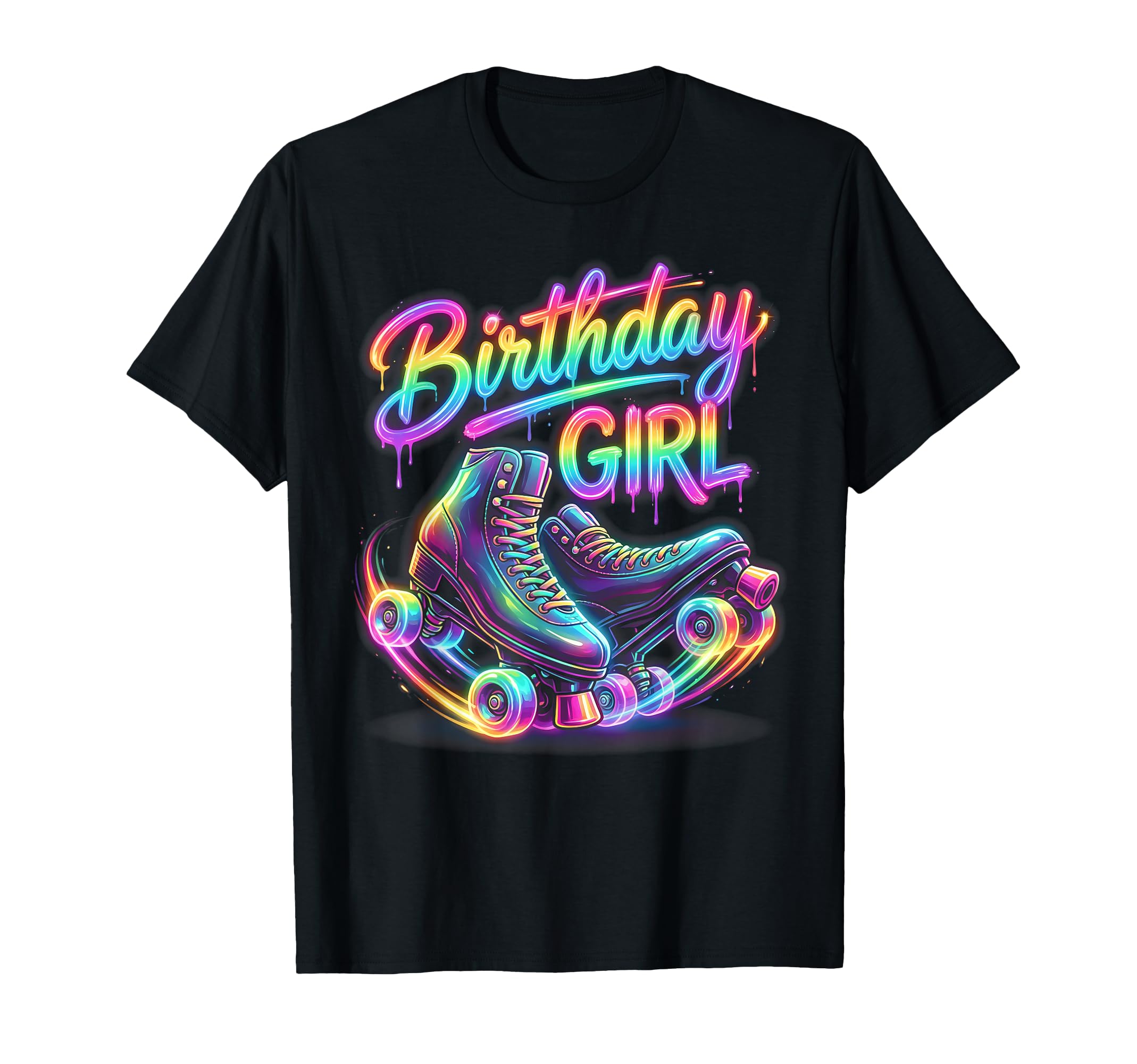Birthday 80S Roller Skate Disco Party T-Shirt - Trendy Graphic for Adults - T-Shirt, Sweatshirt, Hoodie