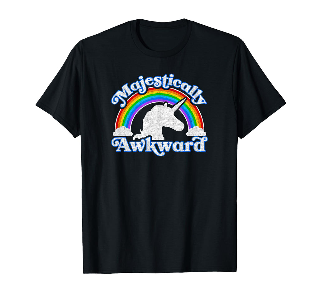 Majestically Awkward Rainbow Unicorn T-Shirt - Streetwear Style Unisex - T-Shirt, Sweatshirt, Hoodie