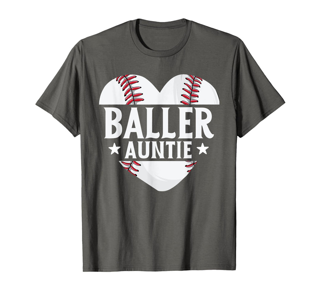Baseball Aunt Gift Baller Auntie T-Shirt - Unique Graphic for Adults - T-Shirt, Sweatshirt, Hoodie