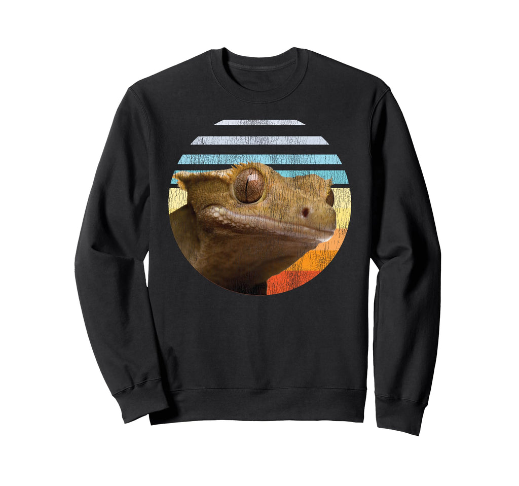 Crested Gecko Sunset Sweatshirt - Graphic Print Unisex - T-Shirt, Sweatshirt, Hoodie