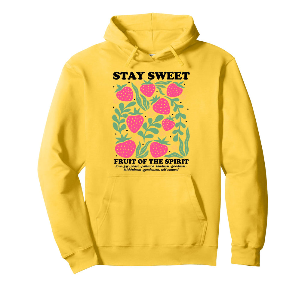 Boho Christian Strawberry Bible Verse Hoodie - Novelty Apparel Men Women - T-Shirt, Sweatshirt, Hoodie