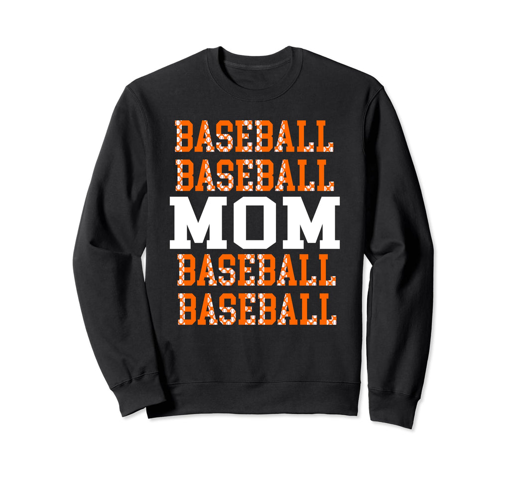 Womens Baseball Mom Gifts Baseball Sweatshirt - Trendy Graphic for Adults - T-Shirt, Sweatshirt, Hoodie