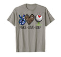 Peace Love Golf Funny Leopard Heart T-Shirt - Streetwear Style Men Women - T-Shirt, Sweatshirt, Hoodie