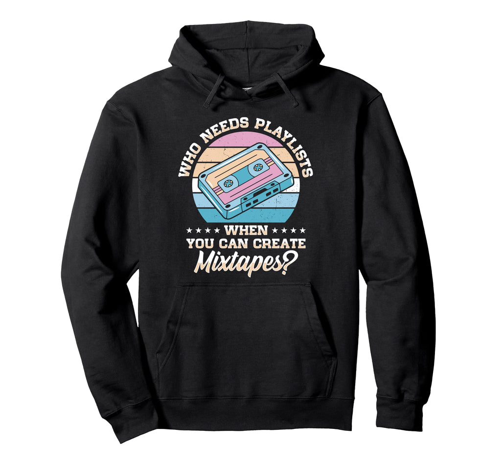 Music Lover Cassette Tape 80S 90S Hoodie - Novelty Apparel for Adults - T-Shirt, Sweatshirt, Hoodie