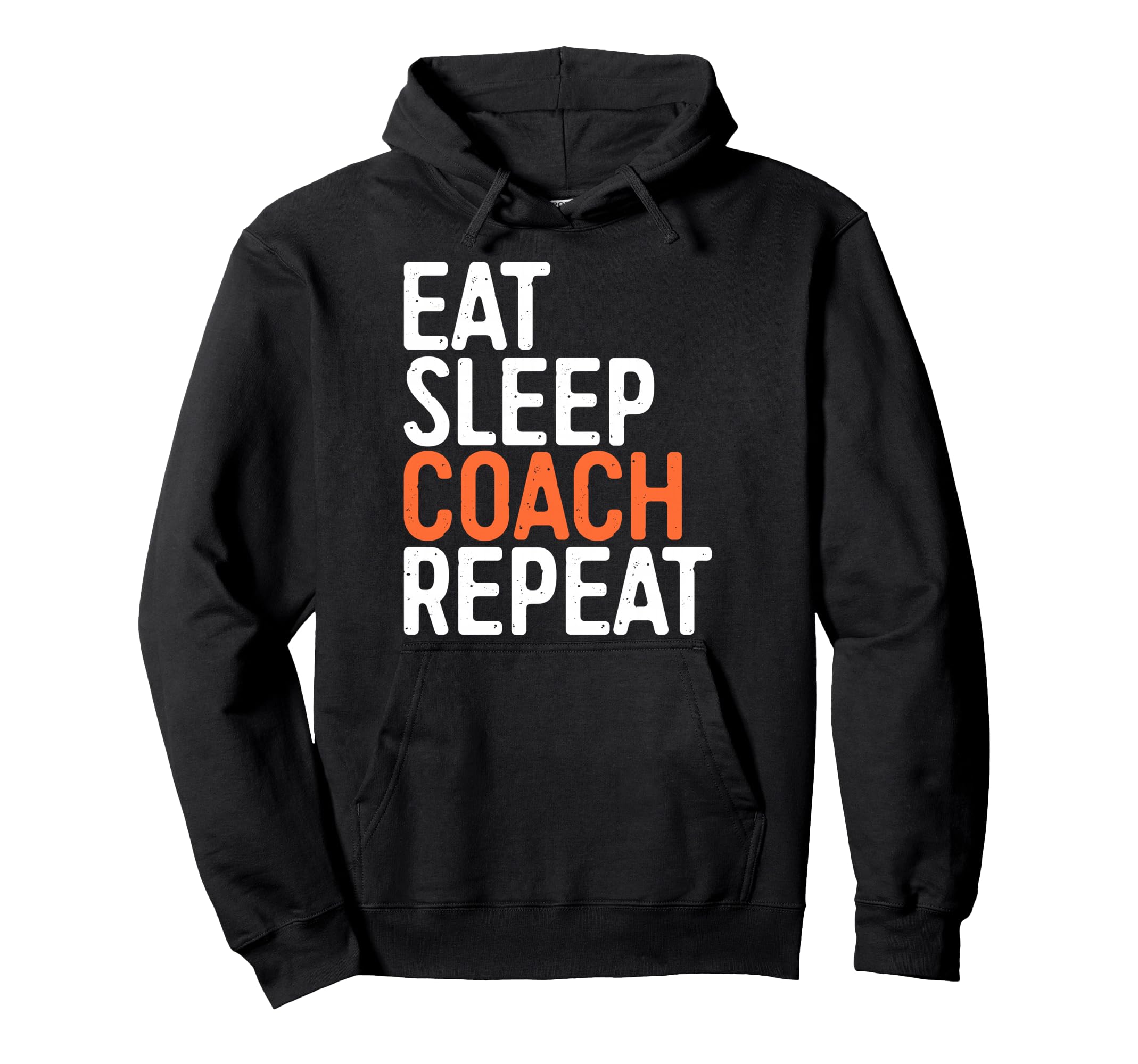 Eat Sleep Coach Repeat Baseball Lover Hoodie - Trendy Graphic Men Women - T-Shirt, Sweatshirt, Hoodie