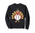 Thanksgiving Turkey Baseball Sweatshirt - Fun Novelty Design for Adults - T-Shirt, Sweatshirt, Hoodie
