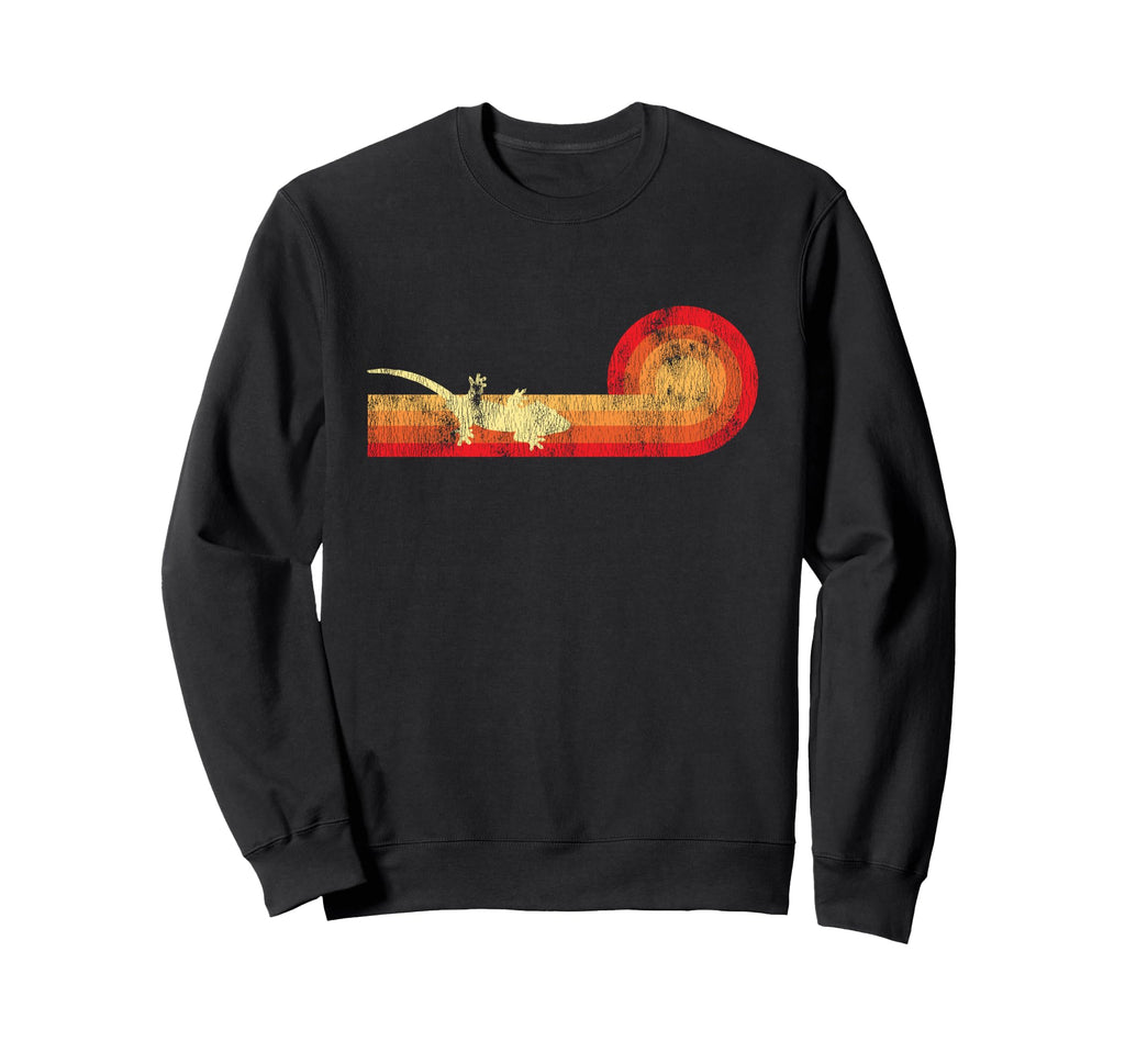 Crested Gecko Sunset Sweatshirt - Trendy Graphic Unisex - T-Shirt, Sweatshirt, Hoodie