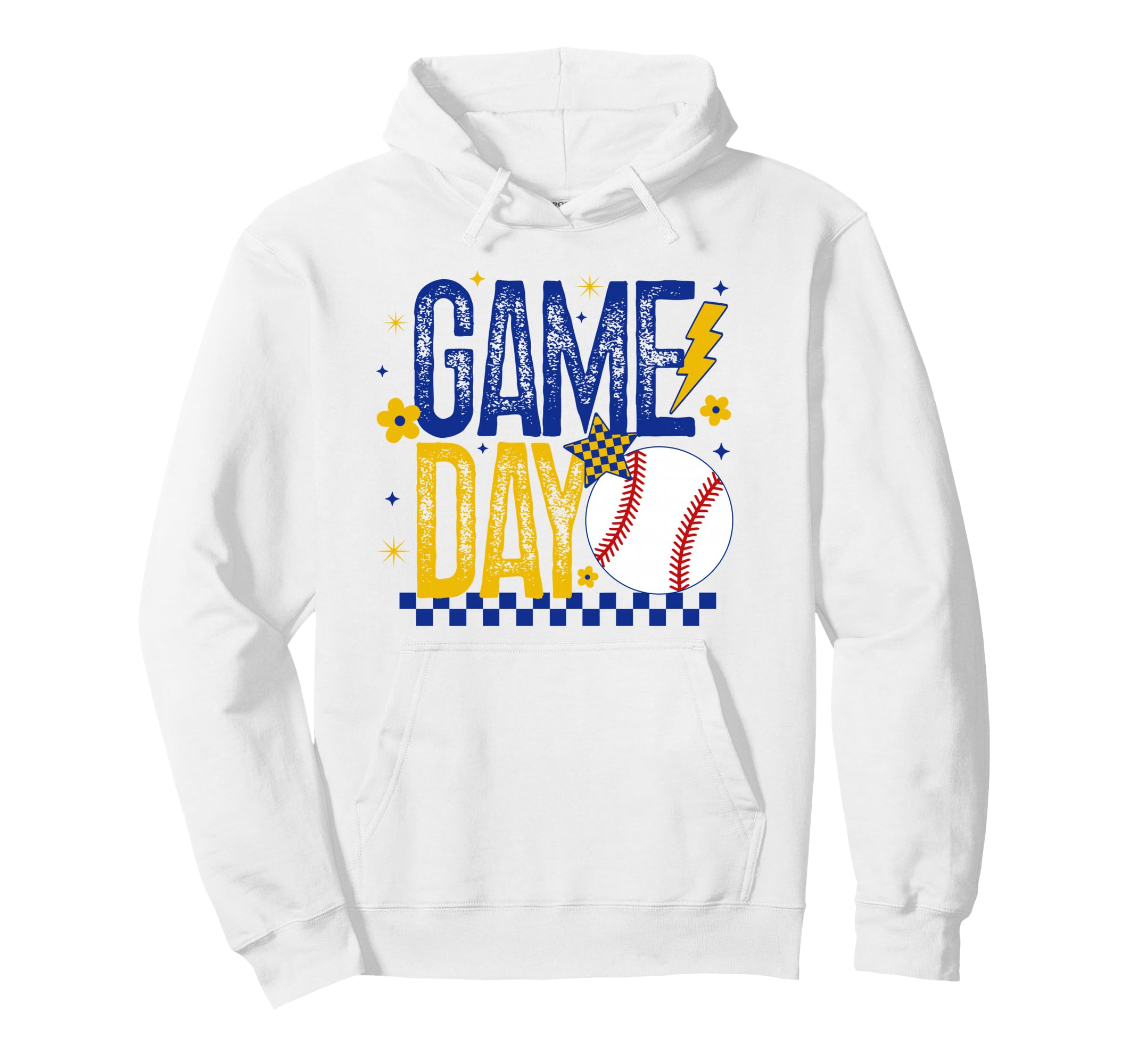 Baseball Mom Coach Baseball Player Blue Hoodie - Trendy Graphic for Adults - T-Shirt, Sweatshirt, Hoodie