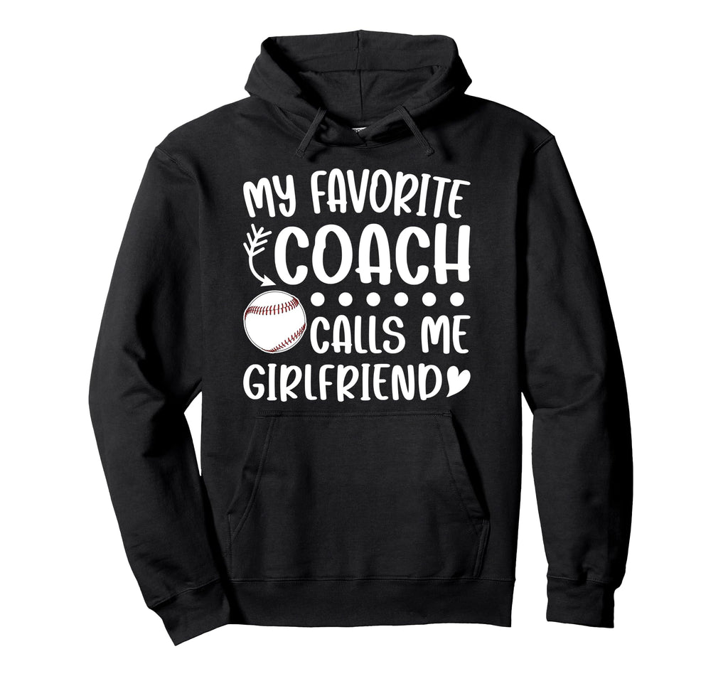 Proud Baseball Coach Girlfriend Hoodie - Custom Art Print Men Women - T-Shirt, Sweatshirt, Hoodie