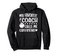 Proud Baseball Coach Girlfriend Hoodie - Custom Art Print Men Women - T-Shirt, Sweatshirt, Hoodie