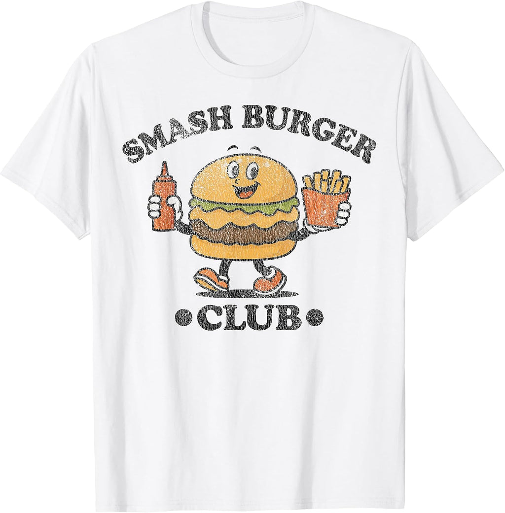 Funny Fast Food Smash Burger Club - Adult & Kids T-Shirts, Sweatshirts & Hoodies apparel design preview 1