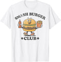 Funny Fast Food Smash Burger Club - Adult & Kids T-Shirts, Sweatshirts & Hoodies apparel design preview 1