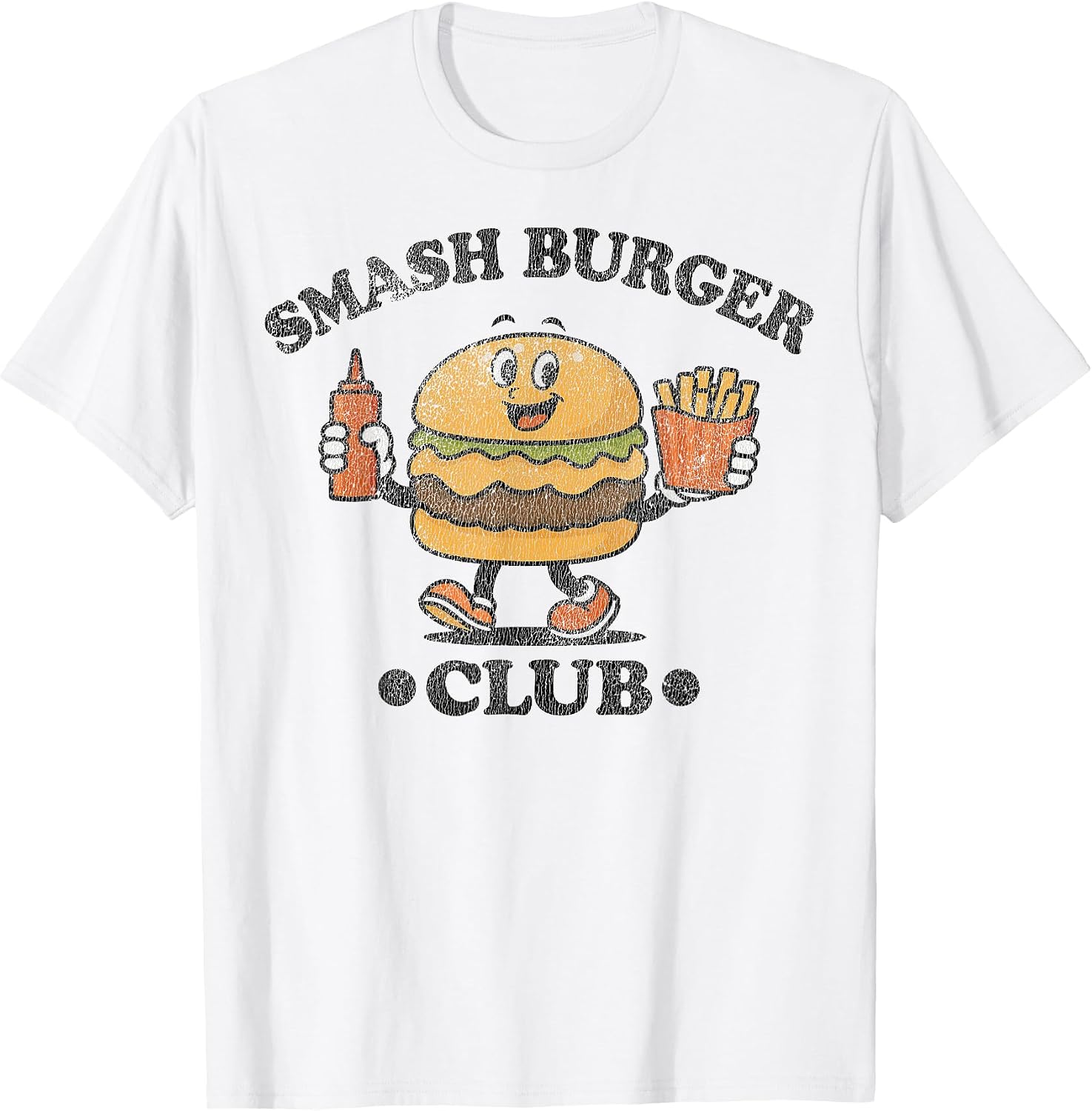 Funny Fast Food Smash Burger Club - Adult & Kids T-Shirts, Sweatshirts & Hoodies apparel design preview 1