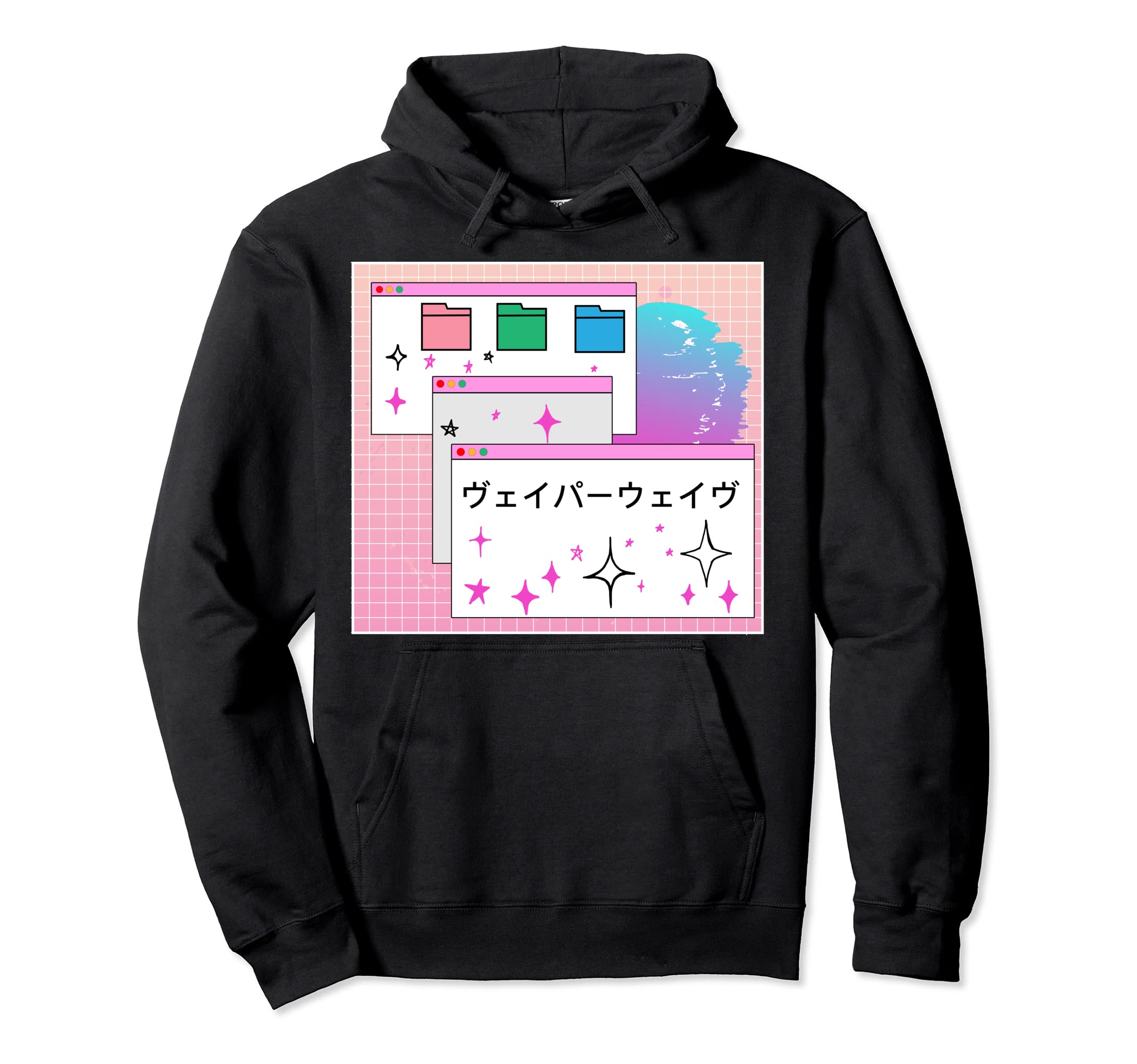 90S Vaporwave Aesthetic Grunge Kawaii Hoodie - Trendy Graphic Unisex - T-Shirt, Sweatshirt, Hoodie