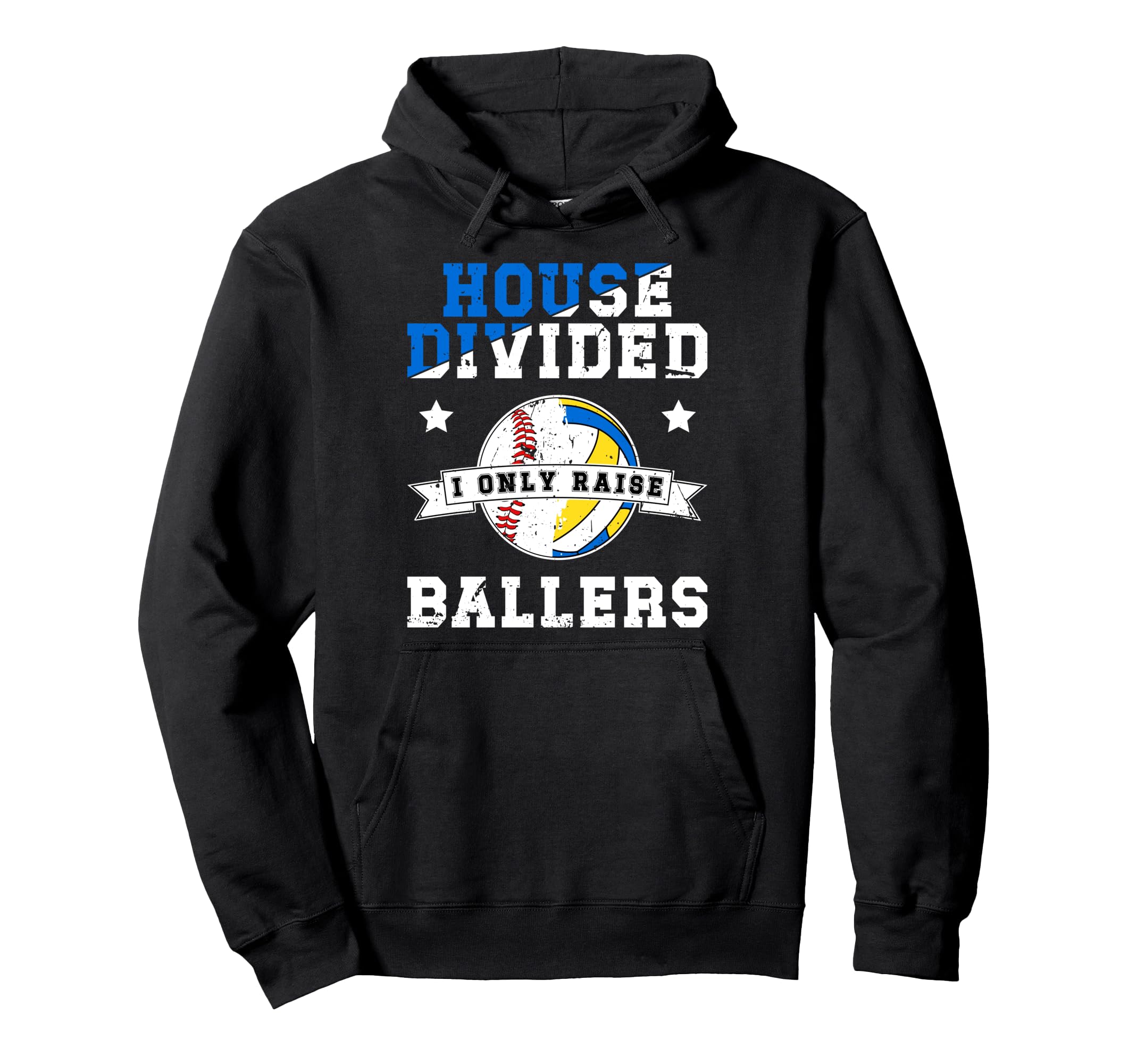 House Divided I Only Raise Ballers Hoodie - Aesthetic Graphic Men Women - T-Shirt, Sweatshirt, Hoodie