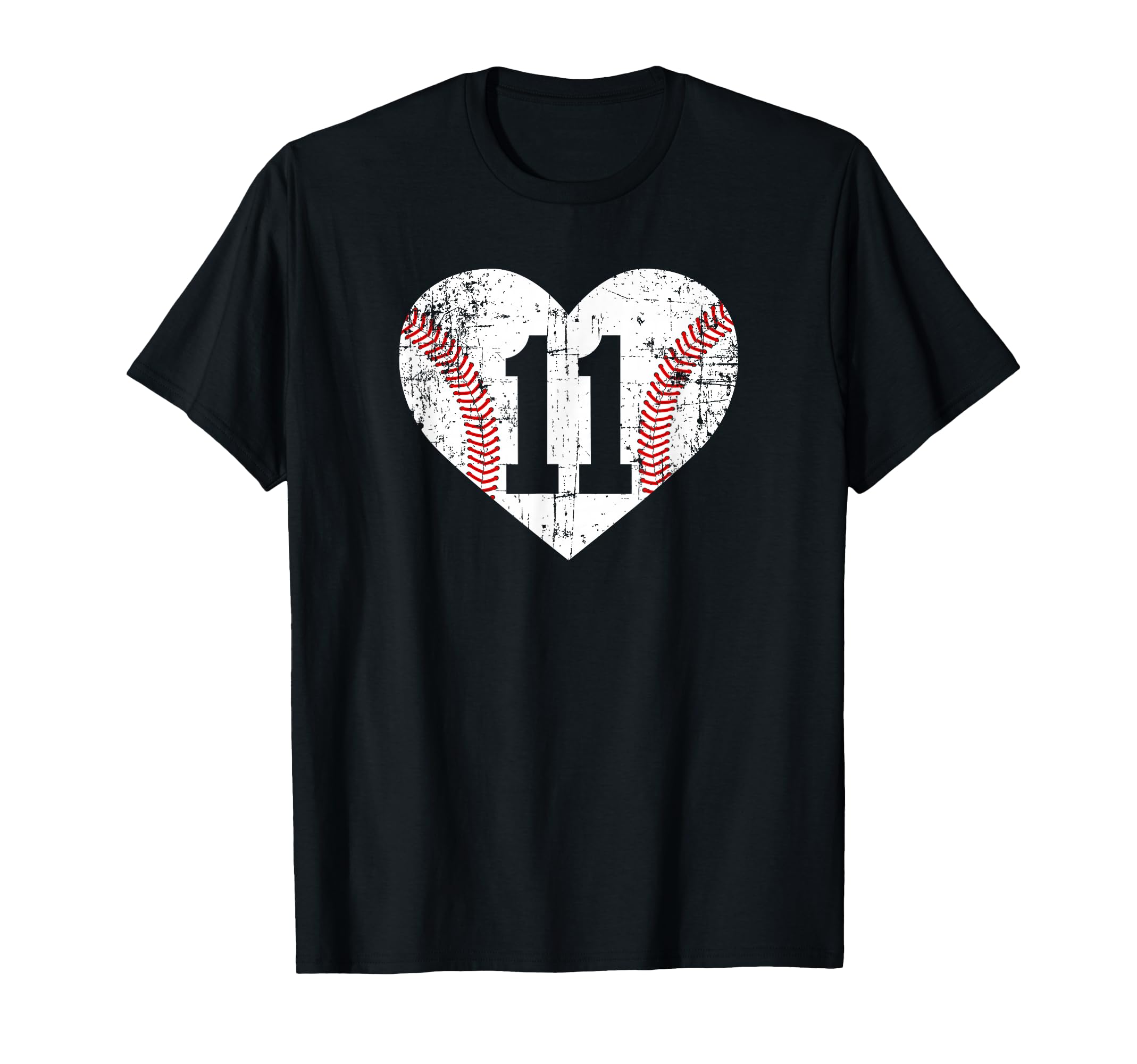 Baseball 11 Jersey Number T-Shirt - Aesthetic Graphic Unisex - T-Shirt, Sweatshirt, Hoodie
