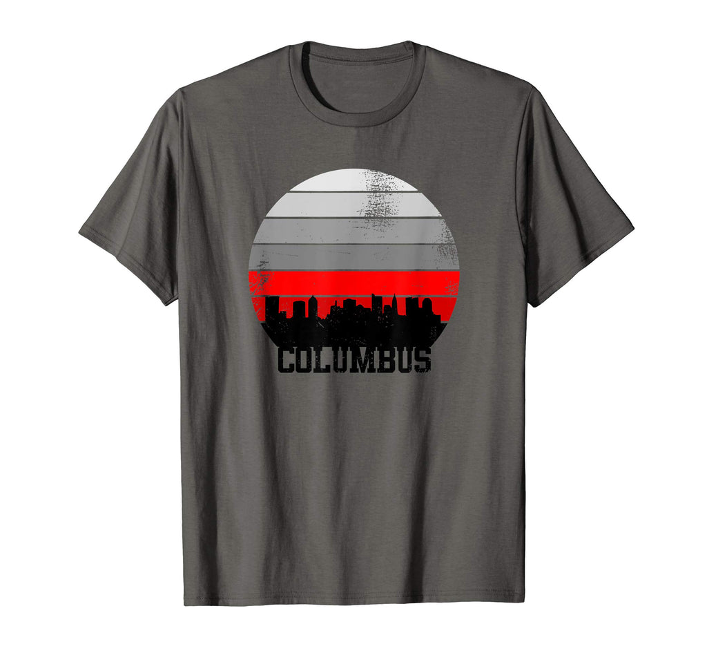 Distressed Columbus Ohio Skyline T-Shirt - Minimalist Print for Adults - T-Shirt, Sweatshirt, Hoodie