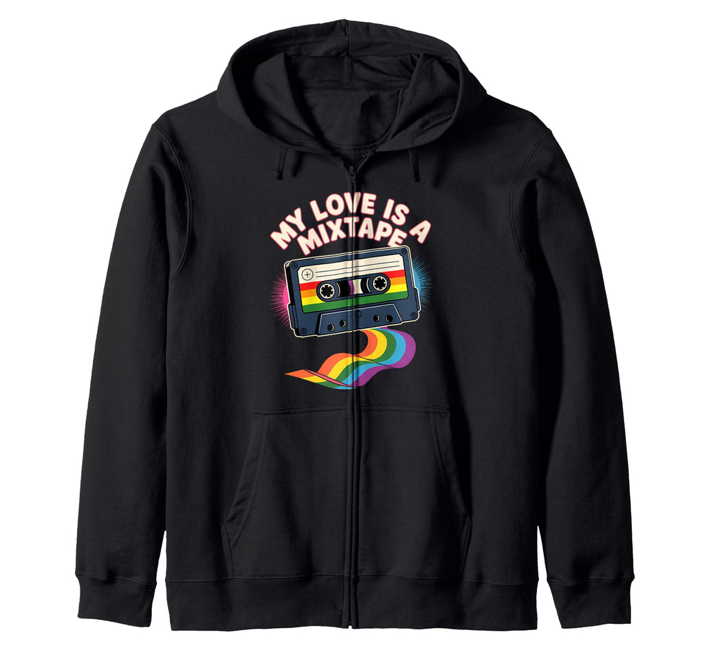 Lgbt Cassette Mixtape Lgbtqia Tees T-Shirt - Novelty Apparel for Adults - T-Shirt, Sweatshirt, Hoodie