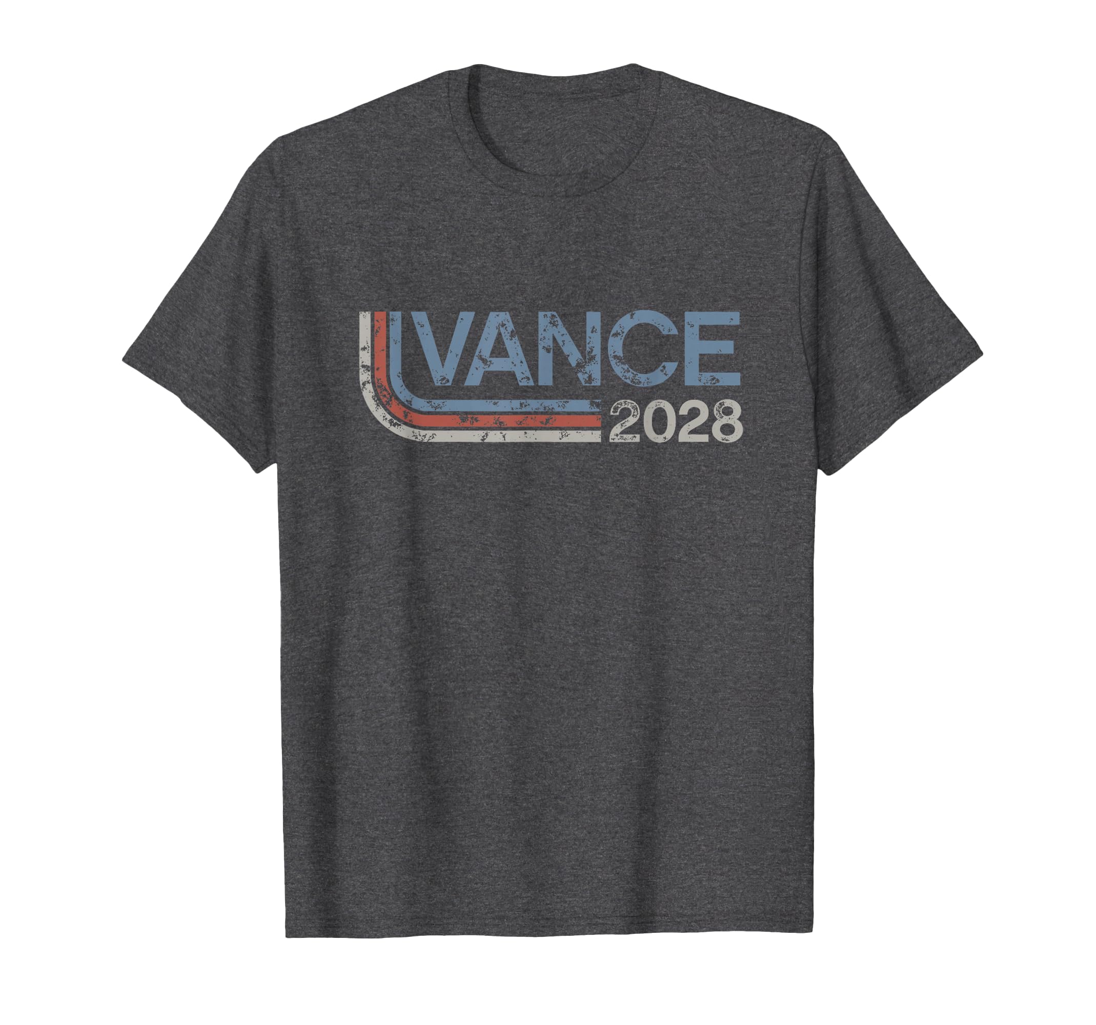Jd Vance 2028 Grunge Stripe Vance T-Shirt - Casual Everyday Wear Men Women - T-Shirt, Sweatshirt, Hoodie