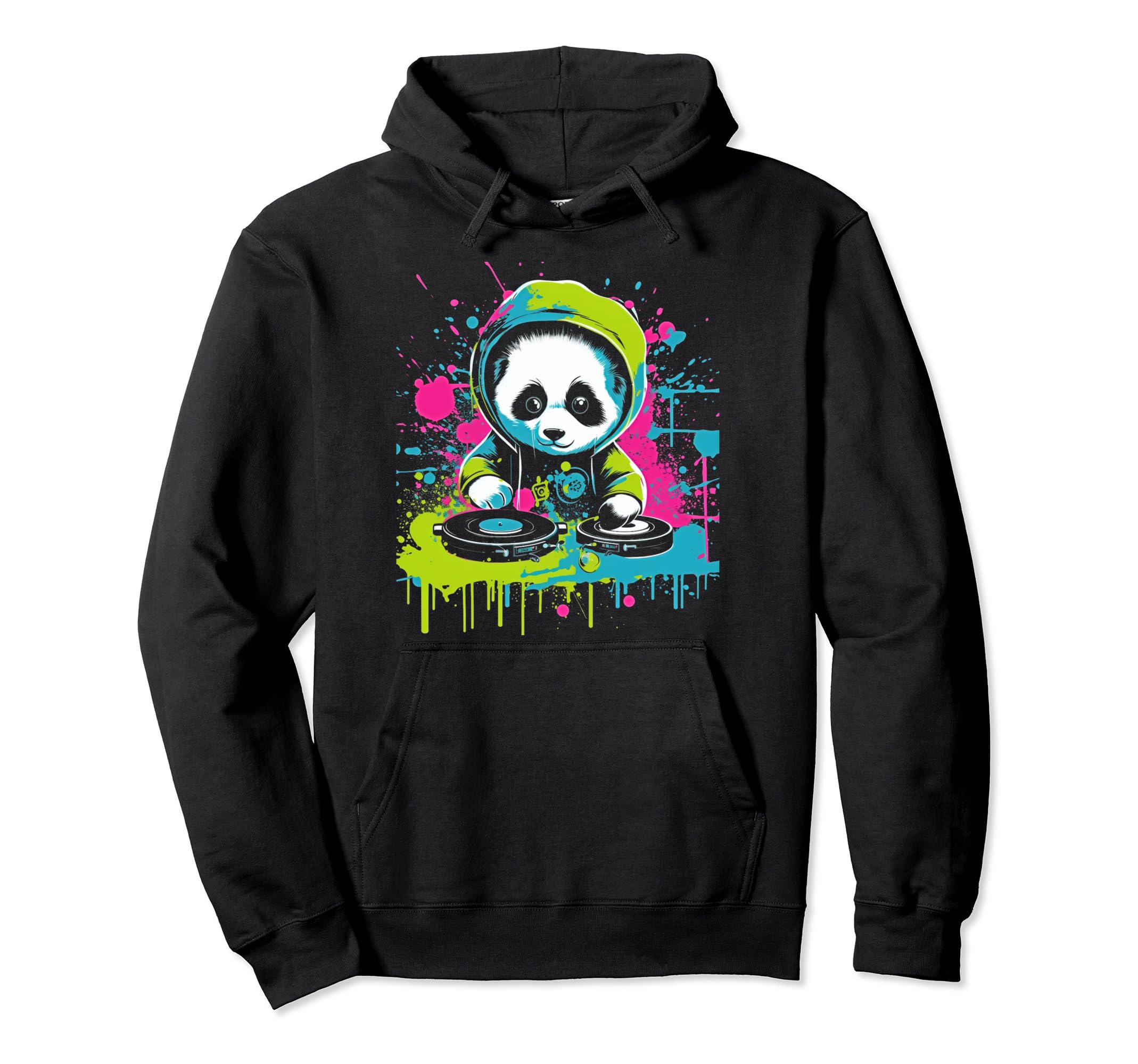 Kawaii Panda Dj Japanese Edm Y2K Aesthetic Hoodie - Novelty Apparel Unisex - T-Shirt, Sweatshirt, Hoodie