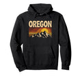 Oregon Mountain Sunset 70S State Hoodie - Streetwear Style for Adults - T-Shirt, Sweatshirt, Hoodie
