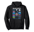 Never Forget Floppy Disk Vhs Cassette Hoodie - Custom Art Print Unisex - T-Shirt, Sweatshirt, Hoodie