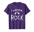 I Wanna Rock Guitar Rock N Roll Fan T-Shirt - Trendy Graphic Unisex - T-Shirt, Sweatshirt, Hoodie