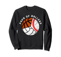 Papa Ballers Funny Baseball Sweatshirt - Graphic Print for Adults - T-Shirt, Sweatshirt, Hoodie
