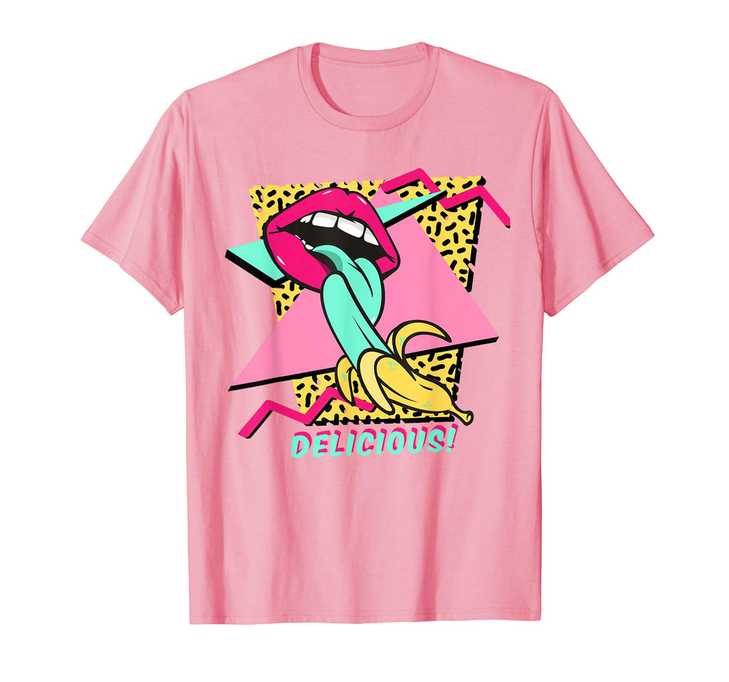 Aesthetic Lips Banana Back To 90S T-Shirt - Casual Everyday Wear for Adults - T-Shirt, Sweatshirt, Hoodie