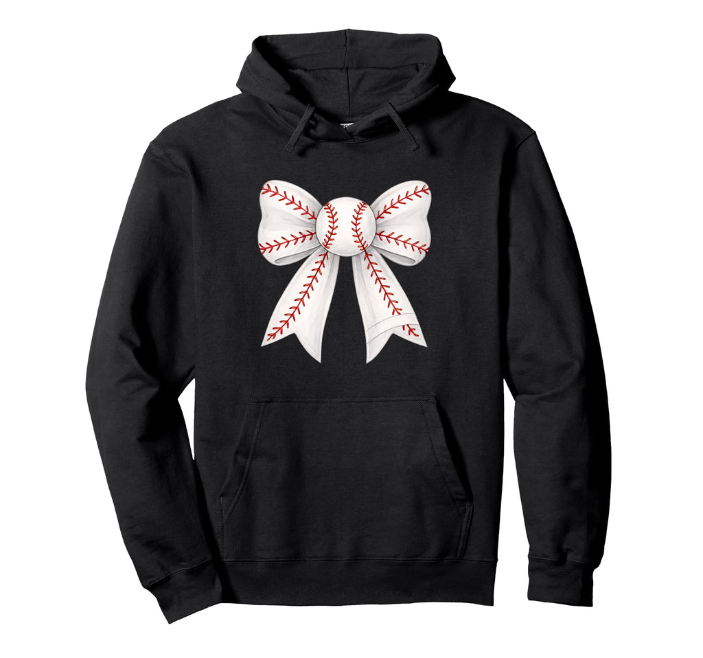Ribbon Baseball Mothers Day Sports Hoodie - Casual Everyday Wear Unisex - T-Shirt, Sweatshirt, Hoodie