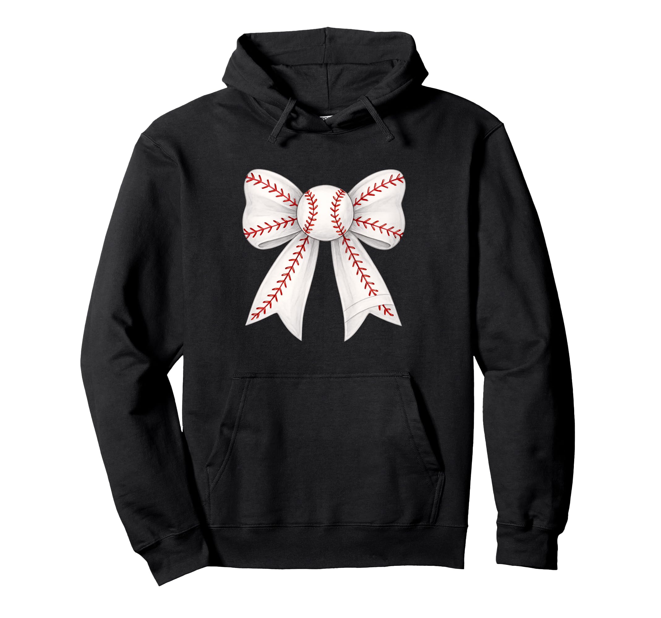Ribbon Baseball Mothers Day Sports Hoodie - Casual Everyday Wear Unisex - T-Shirt, Sweatshirt, Hoodie