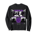 Y2K Aesthetic Black And Purple Sweatshirt - Aesthetic Graphic for Adults - T-Shirt, Sweatshirt, Hoodie