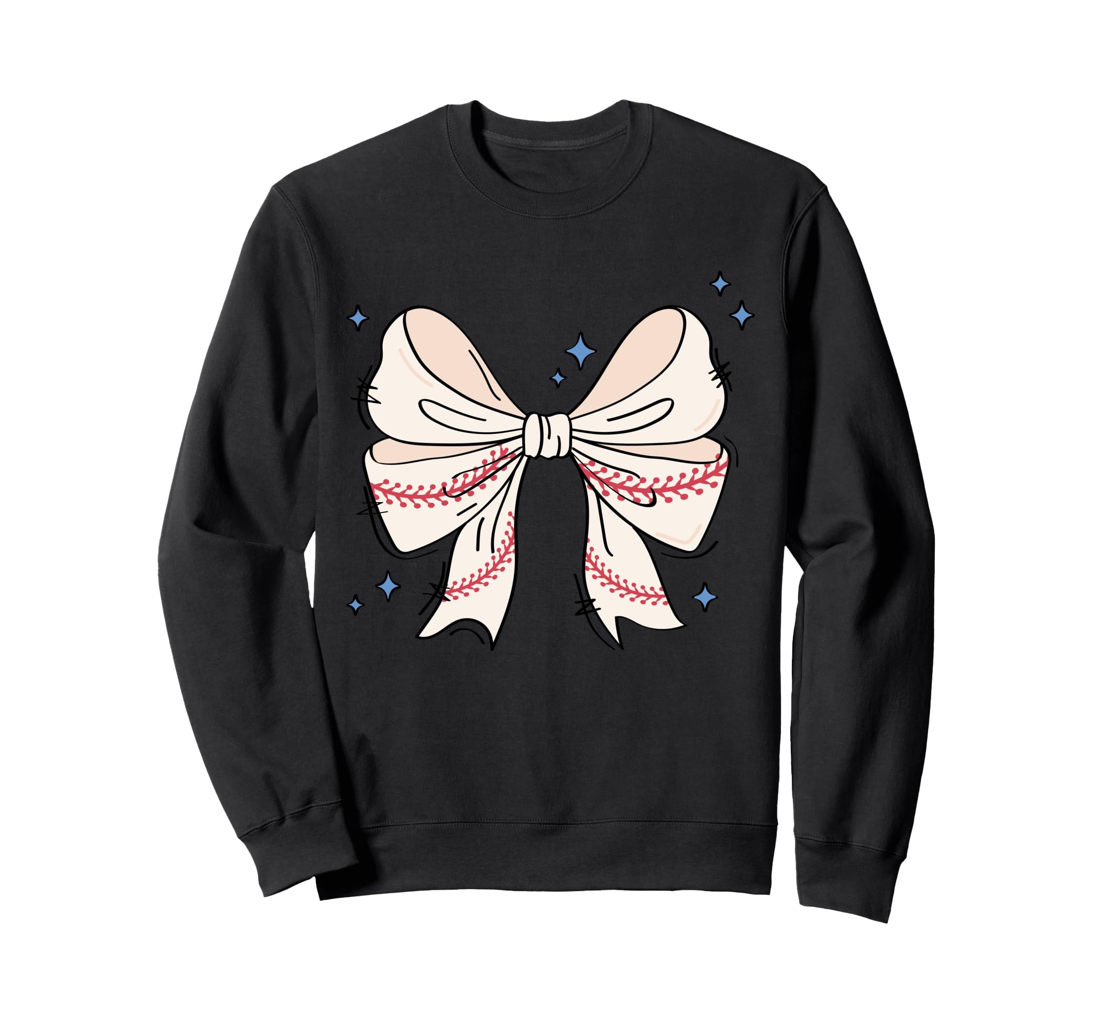 Bow Coquette Ribbon American Sweatshirt - Custom Art Print for Adults - T-Shirt, Sweatshirt, Hoodie